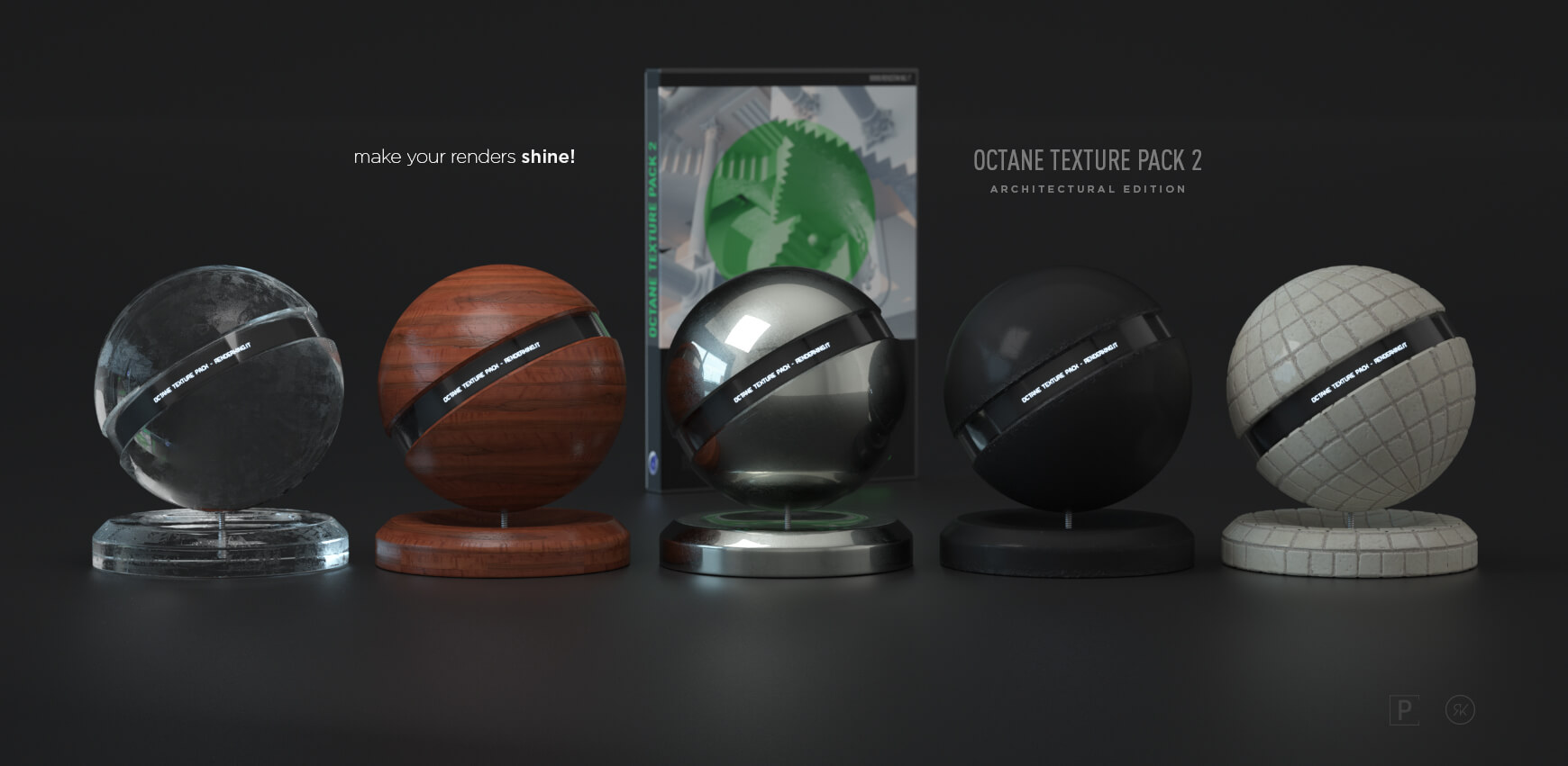 Cinema 4D Octane Texture Pack 2 Architecture Arch Viz