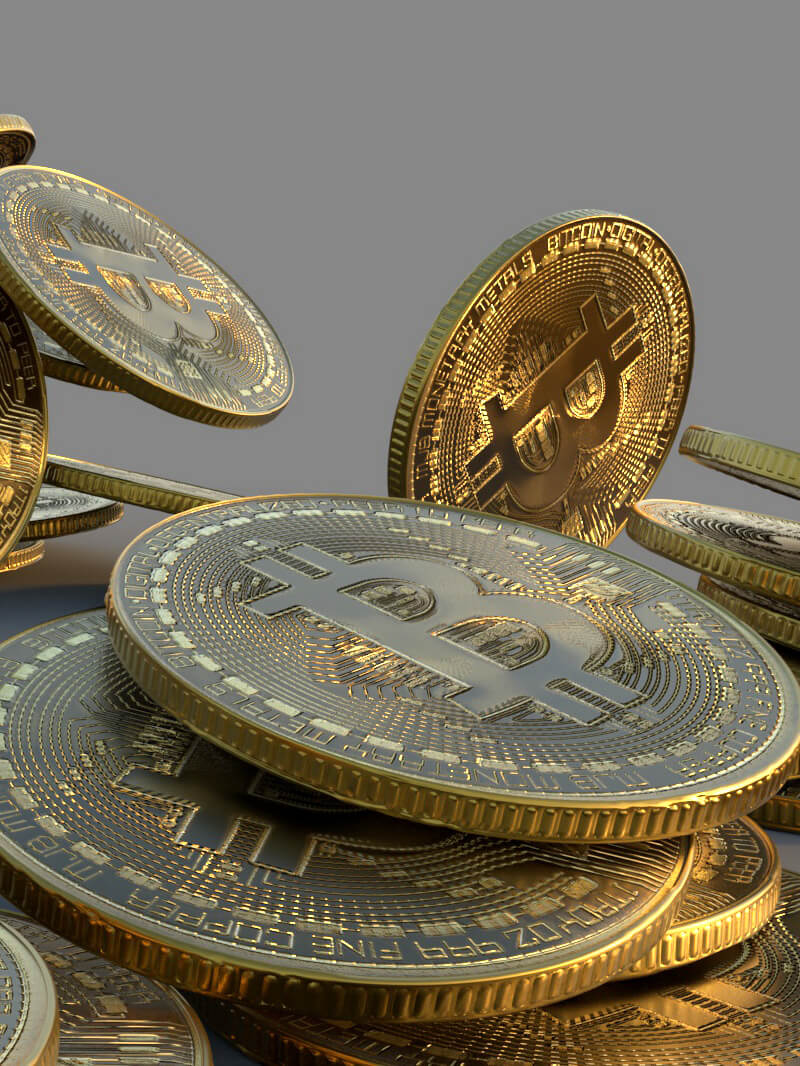 C4D Arnold Bitcoin 3D Model