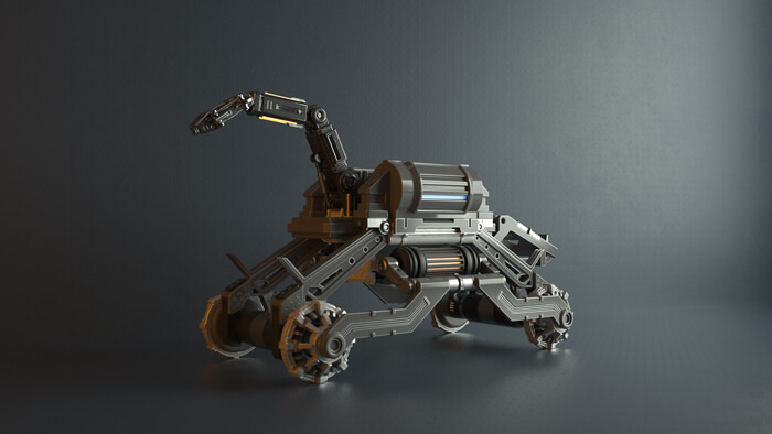 Hard Surfaces Pack for Cinema 4D Octane Kitbash