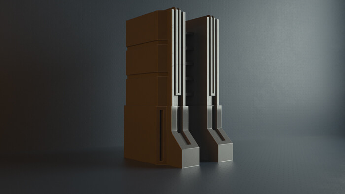 Hard Surfaces Kitbash 3D Pack for Cinema 4D and Element 3D