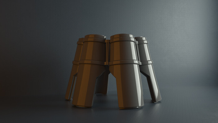 Hard Surfaces Kitbash 3D Pack for Cinema 4D and Element 3D