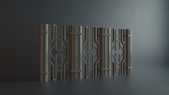 Hard Surfaces Kitbash 3D Pack for Cinema 4D and Element 3D