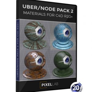 Cinema 4D R20 Uber Node Material Pack 1