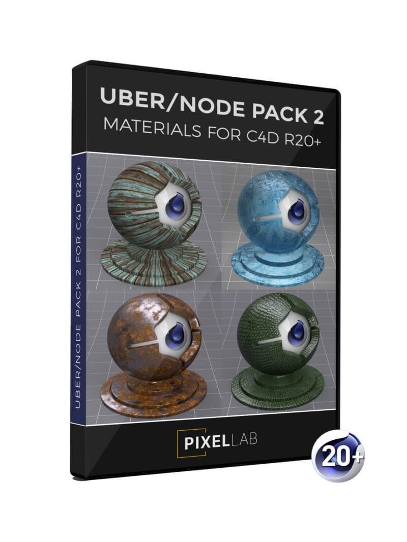 Cinema 4D R20 Uber Node Material Pack 1