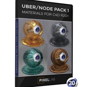 Cinema 4D R20 Uber Node Material Pack 1