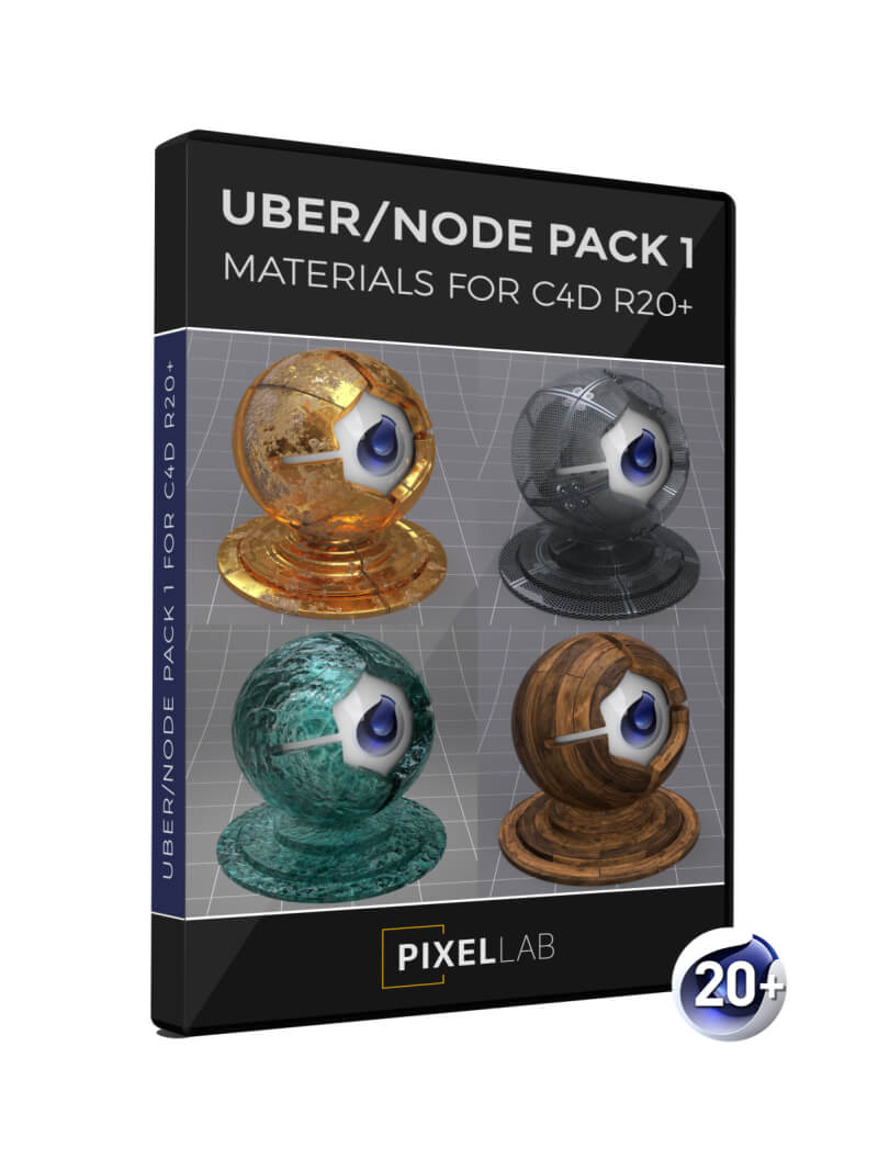 Cinema 4D R20 Uber Node Material Pack 1