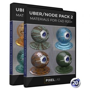 Cinema 4D R20 Uber Node Material Pack 1