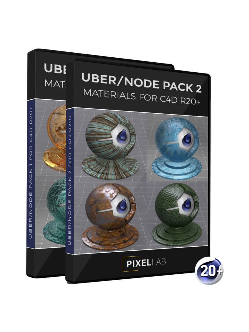 Cinema 4D R20 Uber Node Material Pack 1