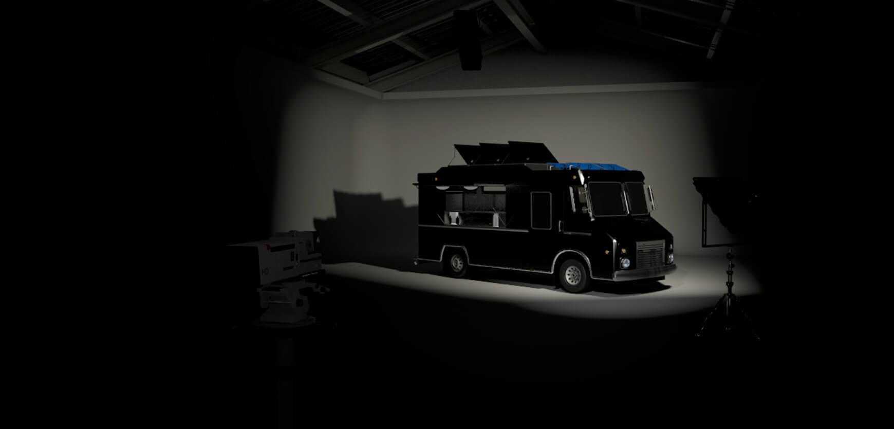 Free Cinema 4D 3D Model Large Photo Video Studio Scene