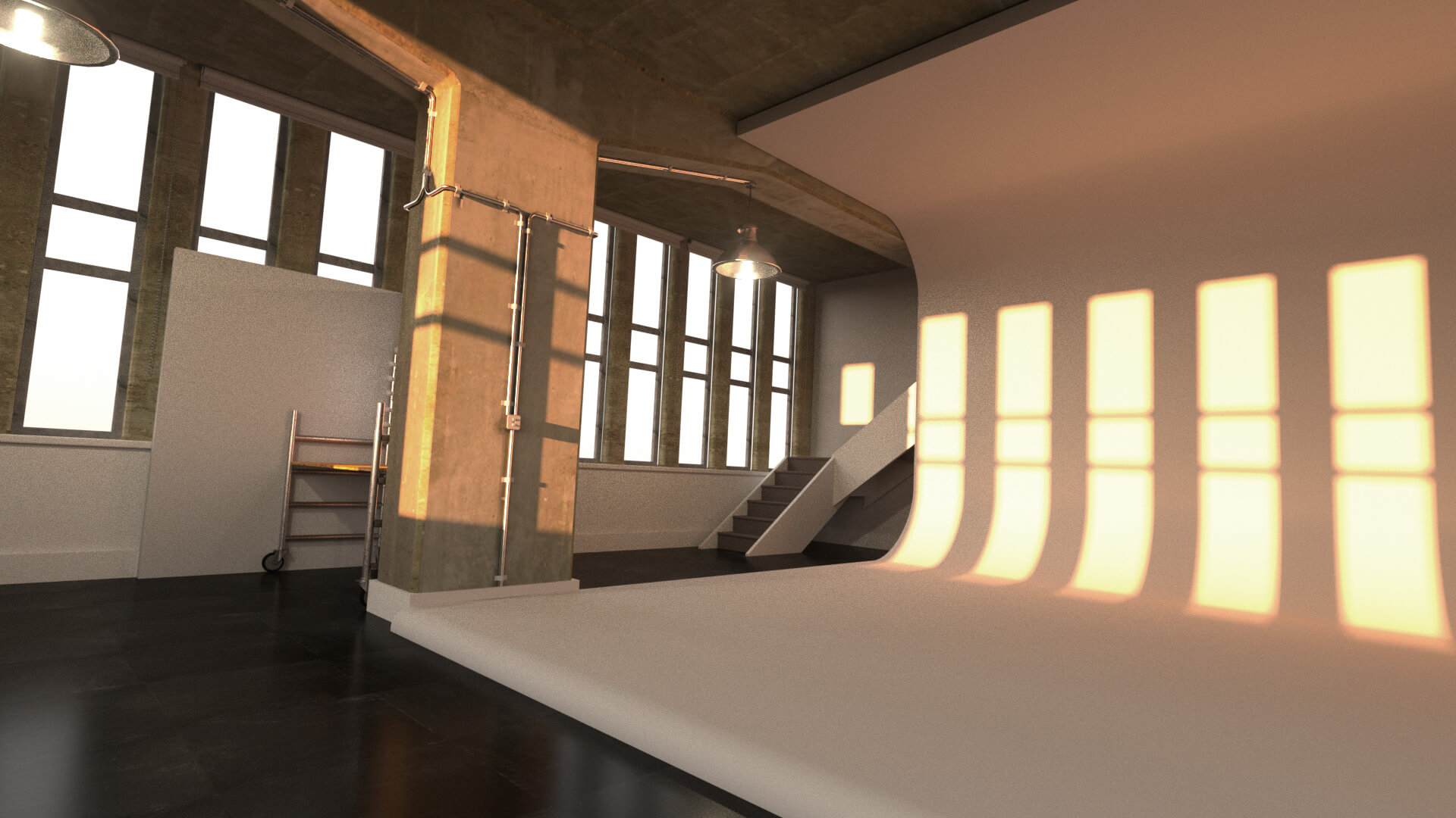 Free Cinema 4D 3D Photo Video Studio Set Room