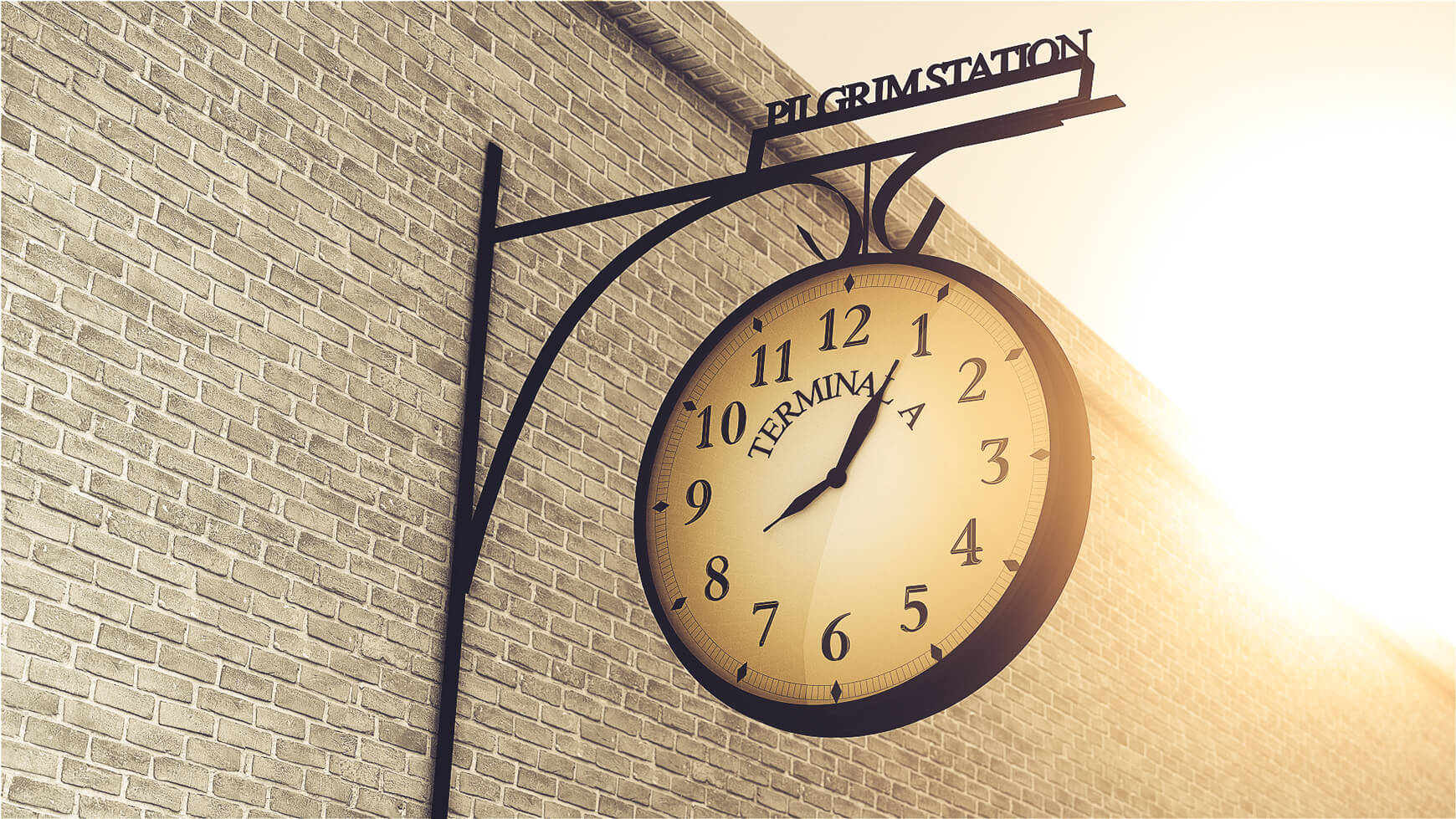 Free Cinema 4D 3D Model Train Station Clock