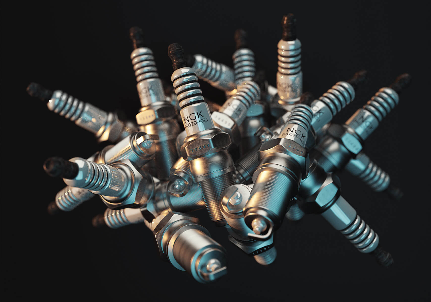 Free Cinema 4D 3D Model Spark Plug