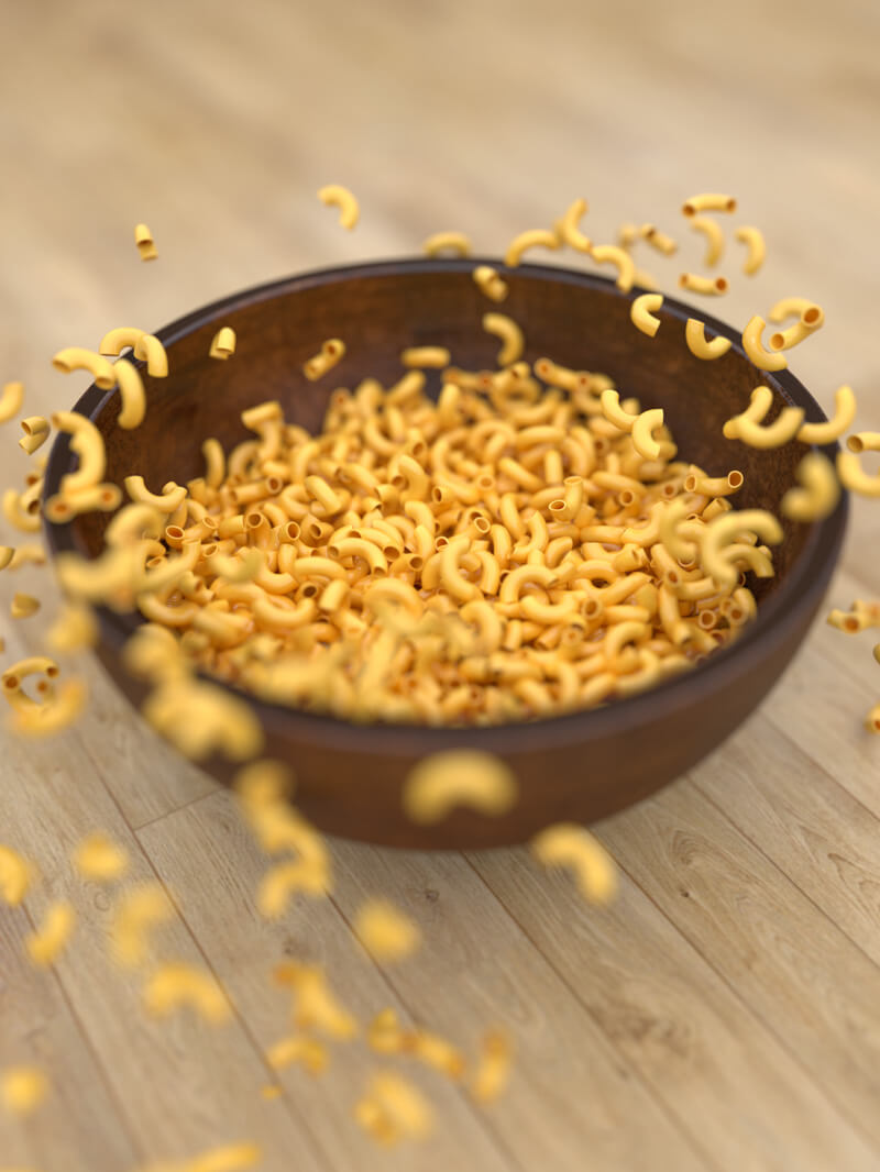 Free Cinema 4D 3D Model Macaroni Noodle Bowl