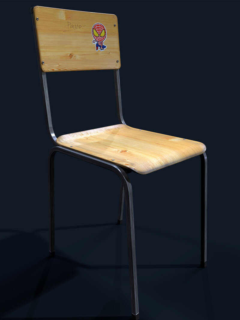 Free Cinema 4D 3D Model Chair