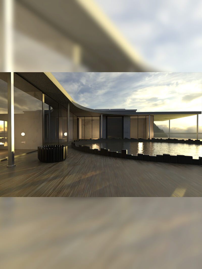 Free Cinema 4D 3D Model Modern Architecture House Home