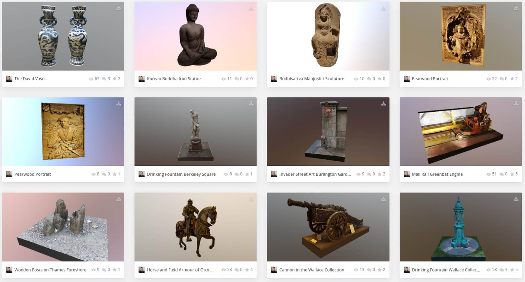 Free Cinema 4D 3D Model Photogrammetry Scan Historic