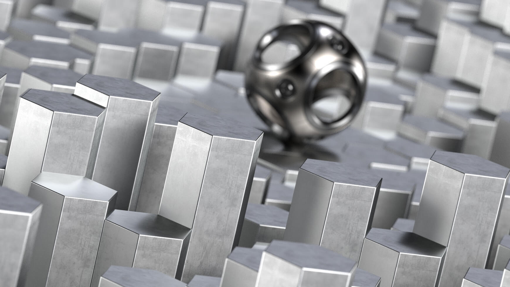 Redshift Lighting Essentials Banner Hexagon Studio Scene C4D