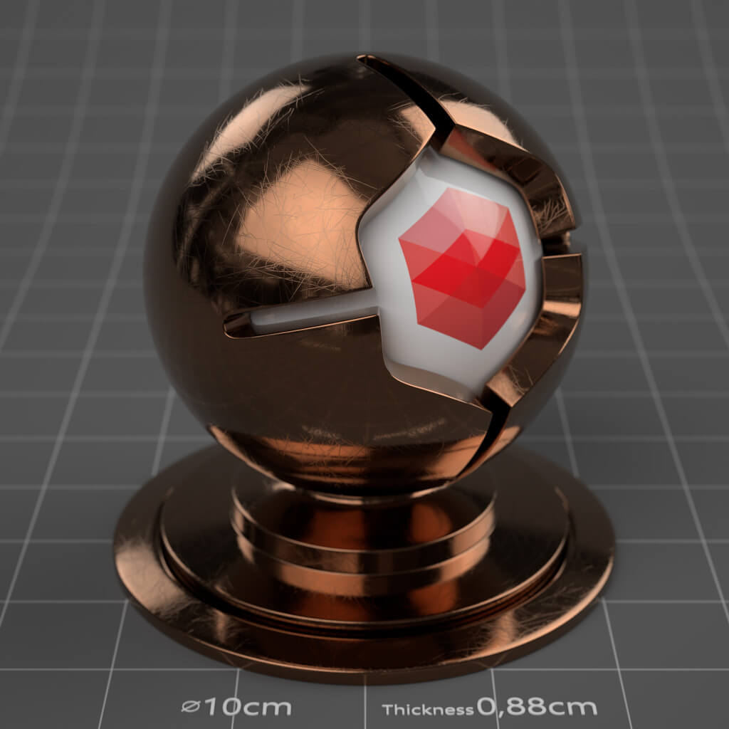 05_RS_Copper_Polished_Scratched_Heavy_4K_Redshift_Cinema_4D_Material