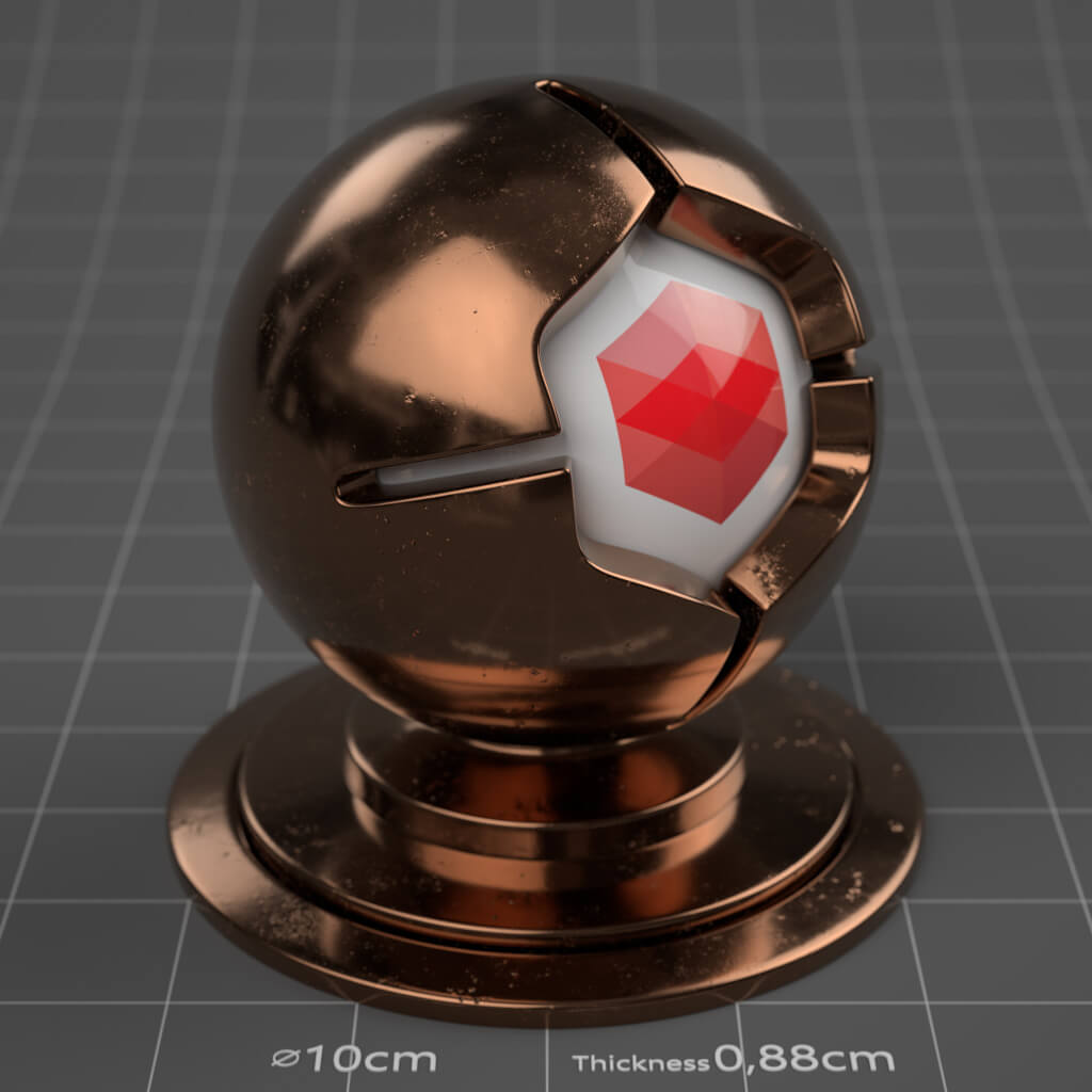 06_RS_Copper_Polished_Damaged_Slight_4K_Redshift_Cinema_4D_Material