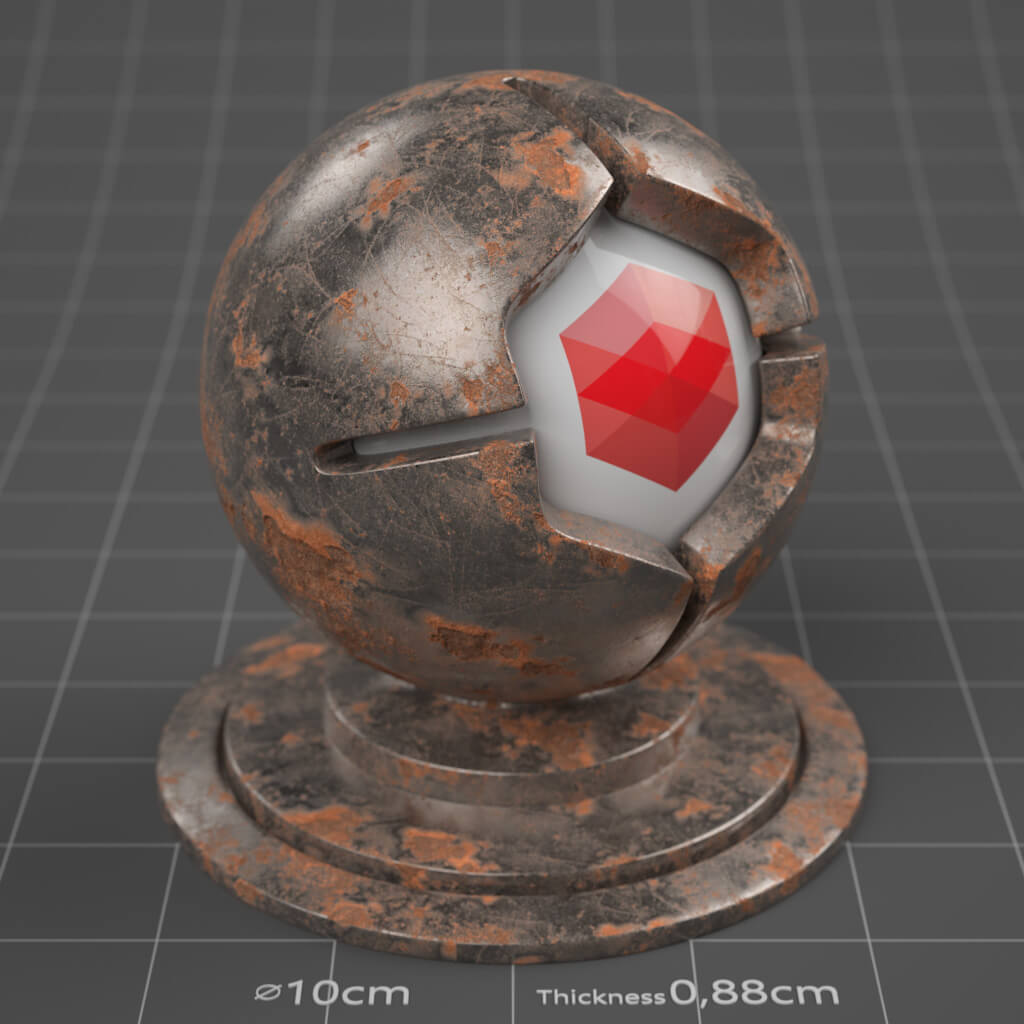 07_RS_Iron_Polished_Damaged_Moderate_4K_Redshift_Cinema_4D_Material