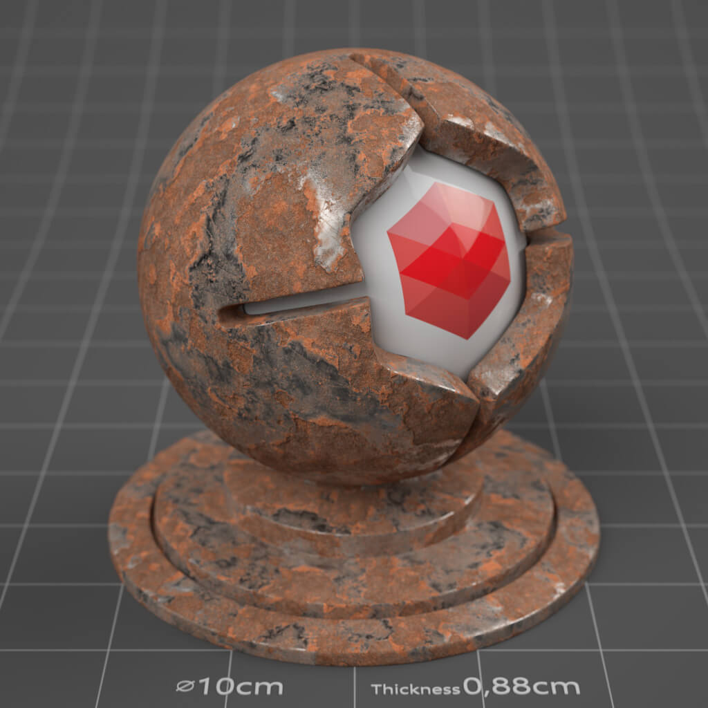 08_RS_Iron_Polished_Damaged_Heavy_4K_Redshift_Cinema_4D_Material