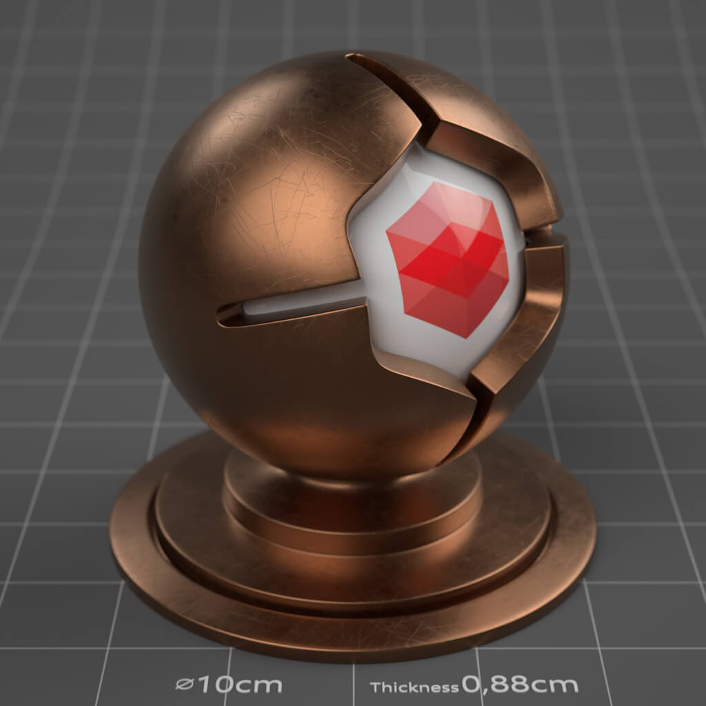 11_RS_Copper_Natural_Scratched_Moderate_4K_Redshift_Cinema_4D_Material