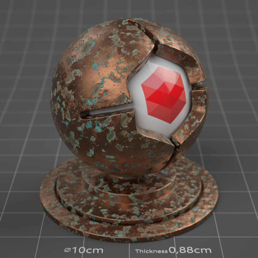 15_RS_Copper_Natural_Damaged_Heavy_4K_Redshift_Cinema_4D_Material