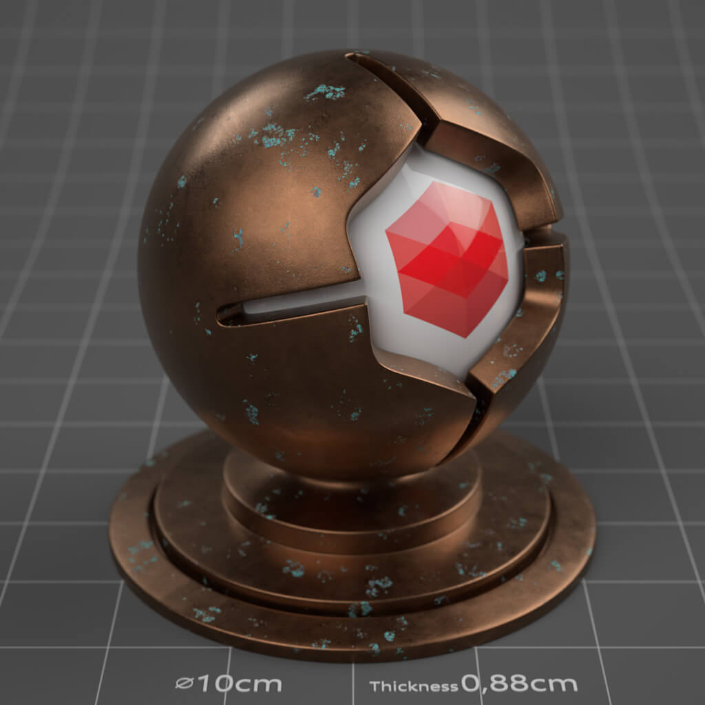 20_RS_Copper_Corroded_Green_Slight_4K_Redshift_Cinema_4D_Material