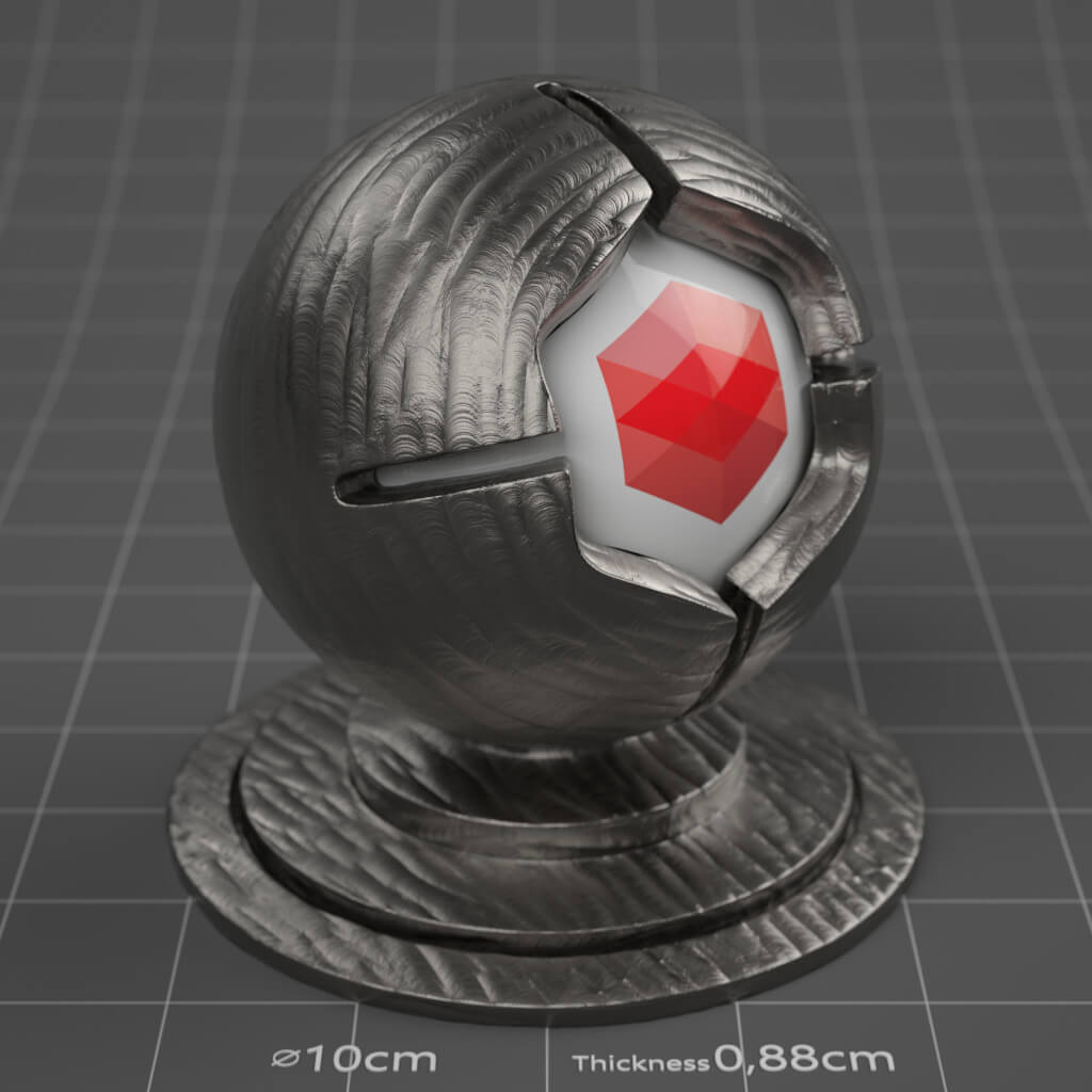 33_RS_Iron_Grinded_Running_4K_Redshift_Cinema_4D_Material