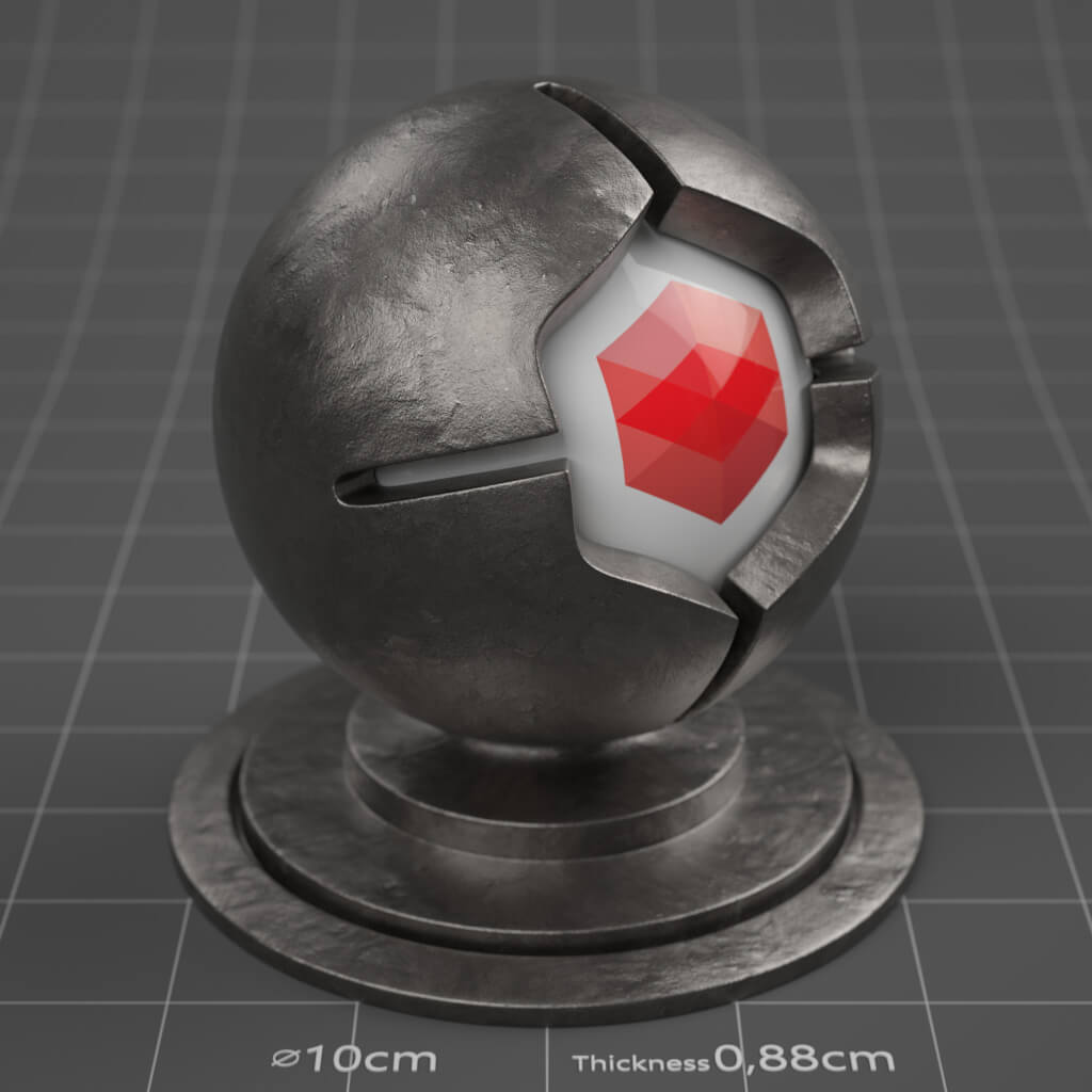 36_RS_Iron_Raw_4K_Redshift_Cinema_4D_Material