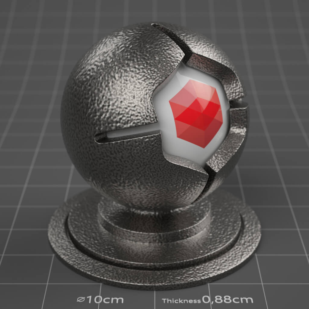38_RS_Iron_Powder_Coated_4K_Redshift_Cinema_4D_Material