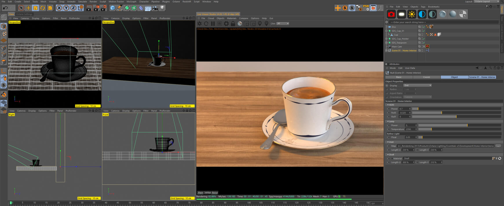 Cinema 4D Octane Lighting Essentials Volume 2 Interior Scene