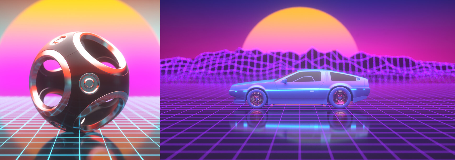 Octane Lighting Essentials Volume 2 Cinema 4D Retro Glow