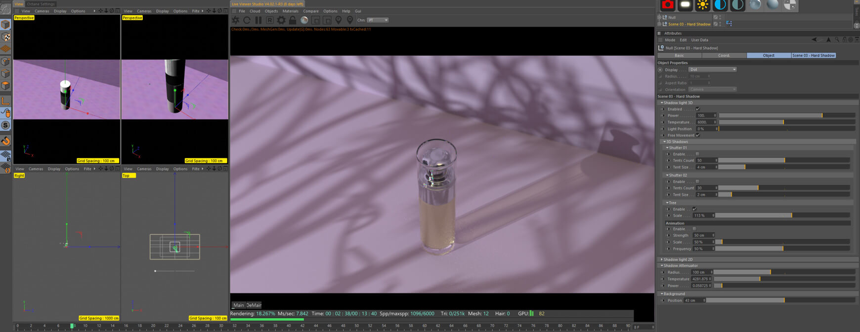 Cinema 4D Octane Lighting Essentials Volume 2 Shadow Scene