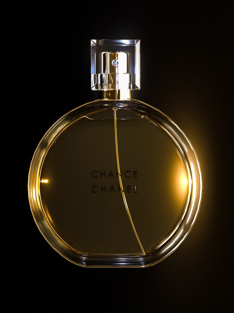 Free Cinema 4D 3D Model Perfume Bottle