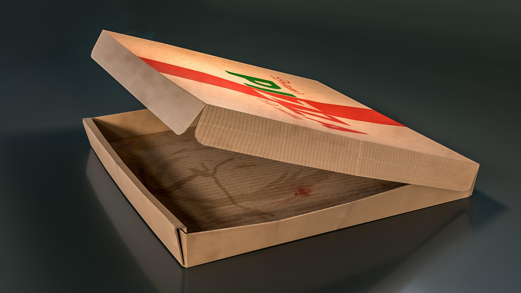 Free Cinema 4D 3D Model Empty Pizza Box