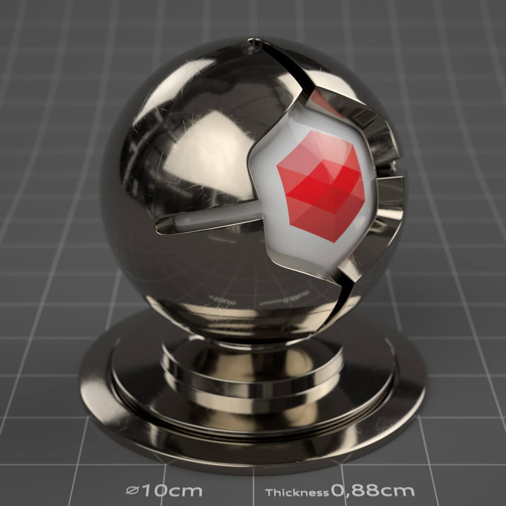 04_RS_Platinum_Polished_Scratched_Moderate_4K_Redshift_Cinema_4D_Material