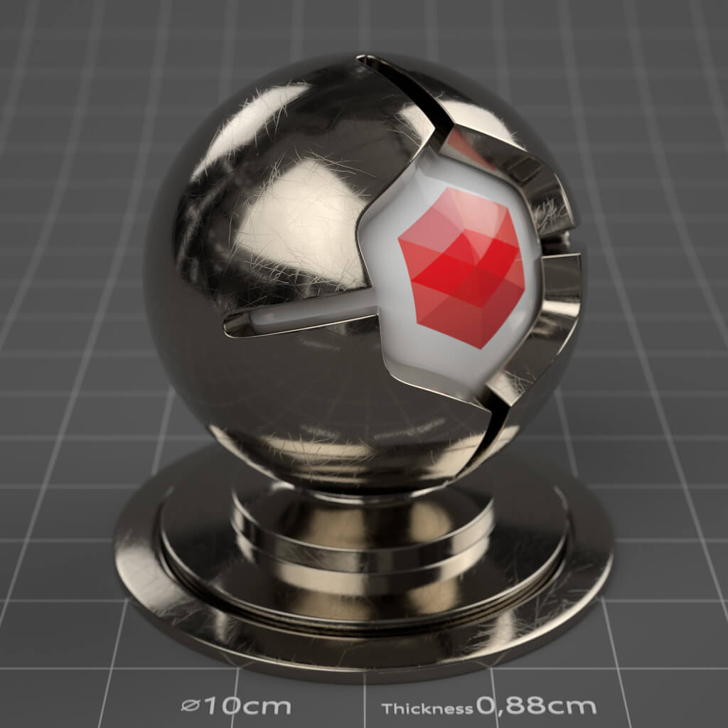 05_RS_Platinum_Polished_Scratched_Heavy_4K_Redshift_Cinema_4D_Material