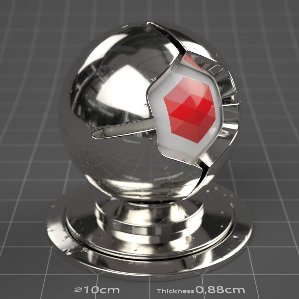 06_RS_Silver_Polished_Damaged_Slight_4K_Redshift_Cinema_4D_Material