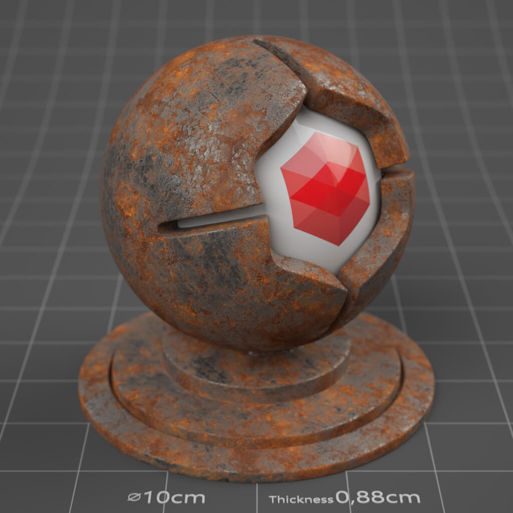 10_RS_Steel_Rusted_Heavy_4K_Redshift_Cinema_4D_Material