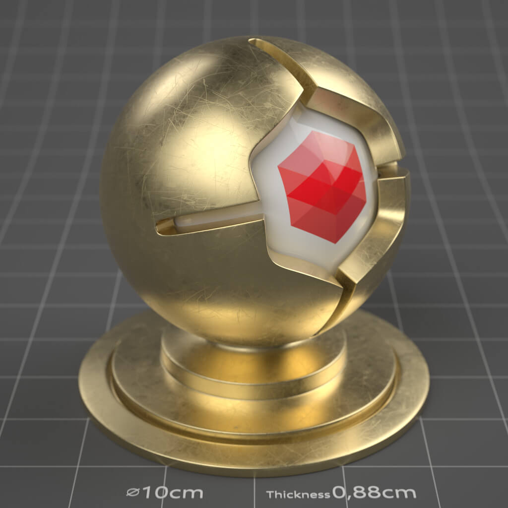 11_RS_Brass_Natural_Scratched_Moderate_4K_Redshift_Cinema_4D_Material