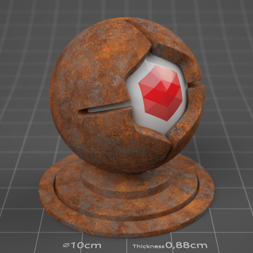 11_RS_Steel_Rusted_Full_4K_Redshift_Cinema_4D_Material