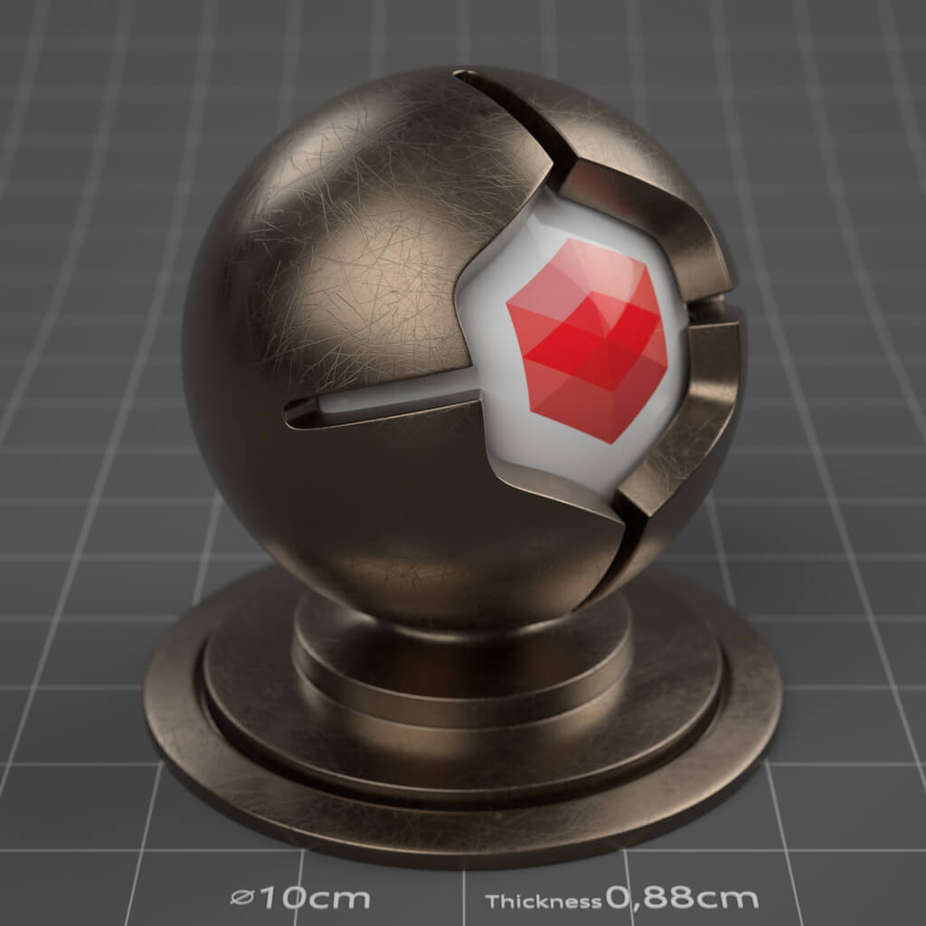 12_RS_Bronze_Natural_Scratched_Heavy_4K_Redshift_Cinema_4D_Material