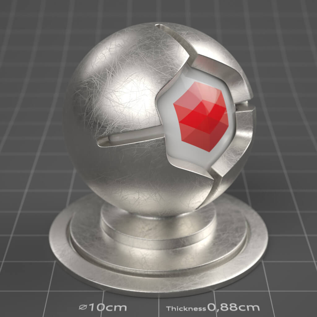 12_RS_Silver_Natural_Scratched_Heavy_4K_Redshift_Cinema_4D_Material