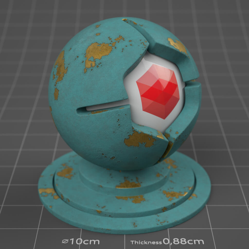 18_RS_Gold_Painted_Peeling_Moderate_4K_Redshift_Cinema_4D_Material