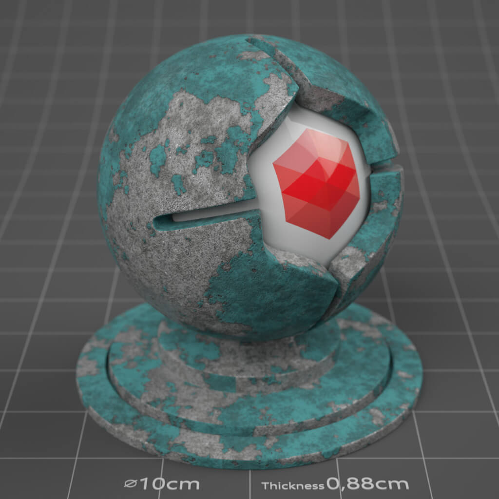 19_RS_Aluminum_Painted_Peeling_Heavy_4K_Redshift_Cinema_4D_Material