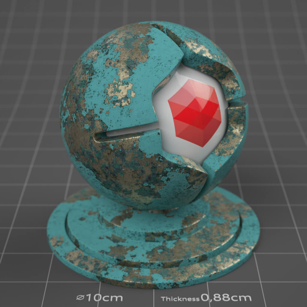 19_RS_Brass_Painted_Peeling_Heavy_4K_Redshift_Cinema_4D_Material