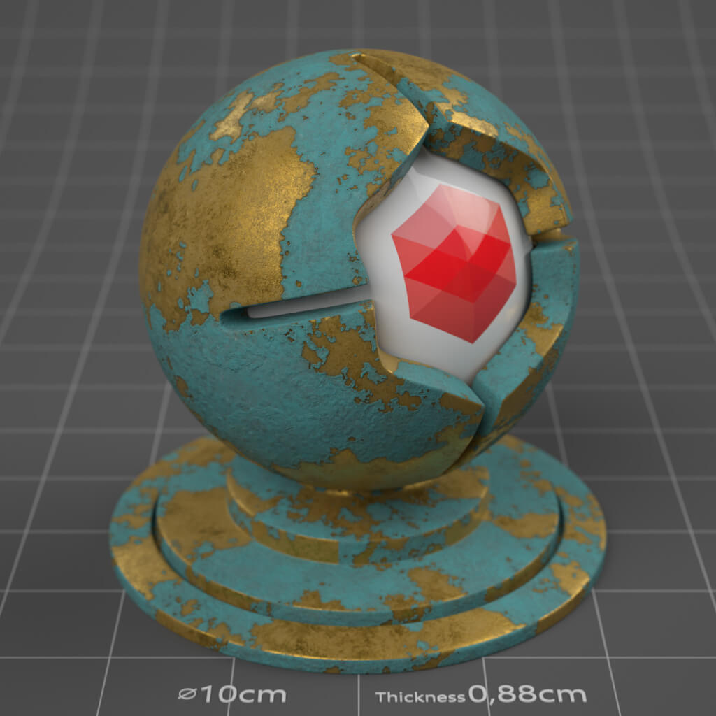 19_RS_Gold_Painted_Peeling_Heavy_4K_Redshift_Cinema_4D_Material