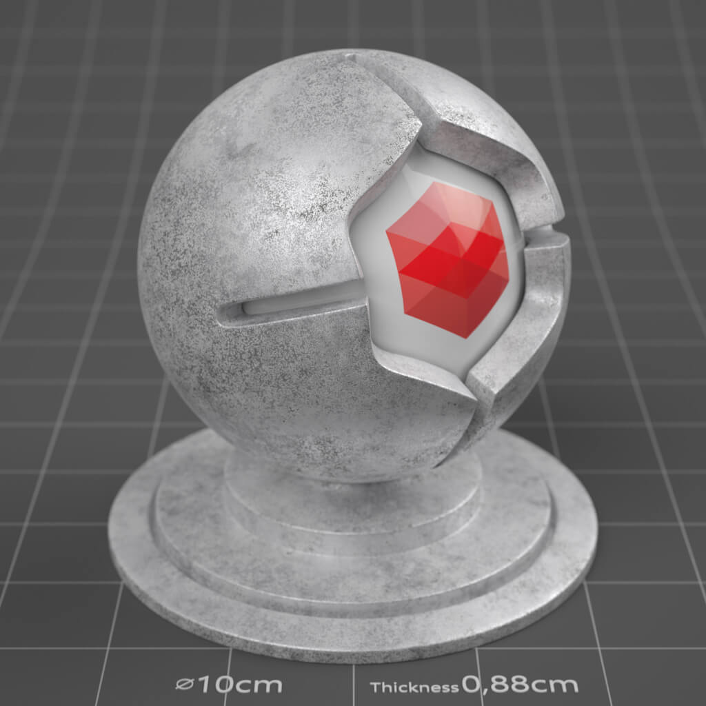 22_RS_Aluminum_Corroded_Heavy_4K_Redshift_Cinema_4D_Material