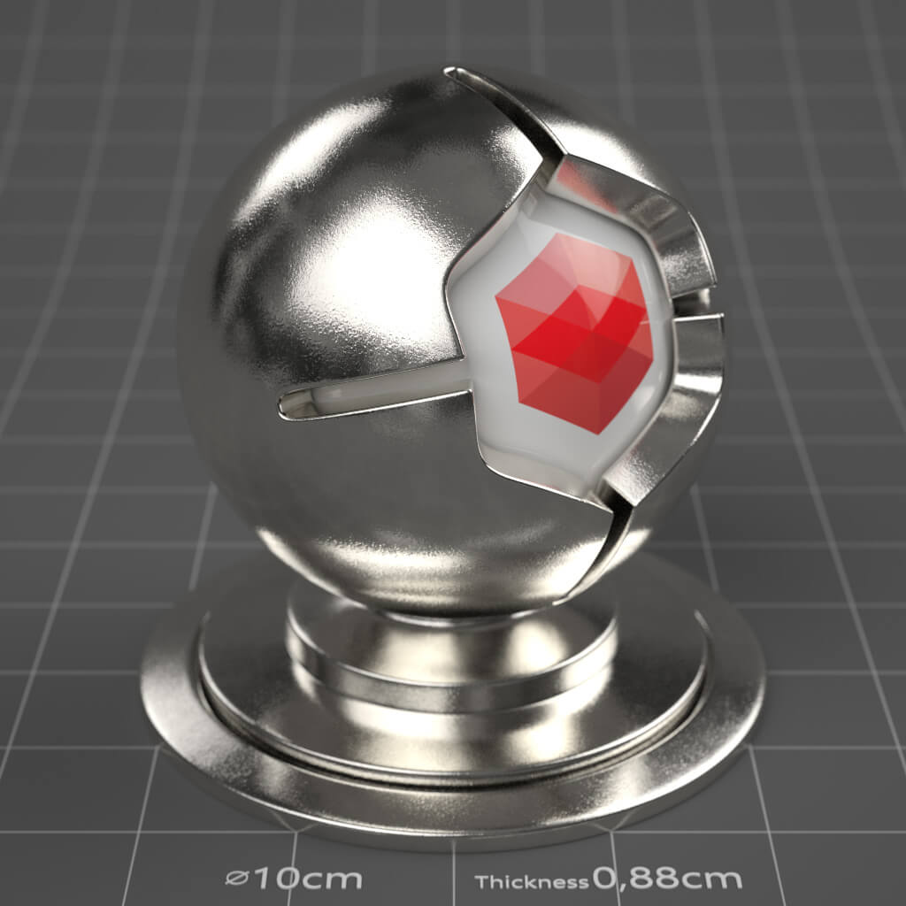 30_RS_Silver_Raw_4K_Redshift_Cinema_4D_Material